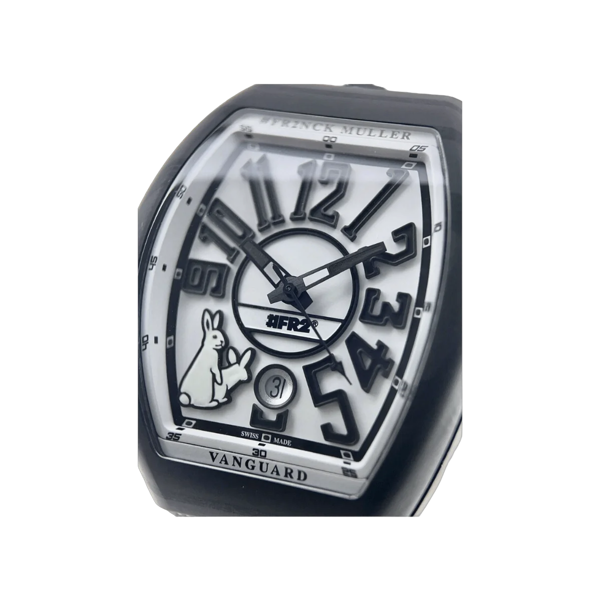 Franck Muller Vanguard V41 SC DT GFGRNR Fxxking Rabbits Weißes Zifferblatt