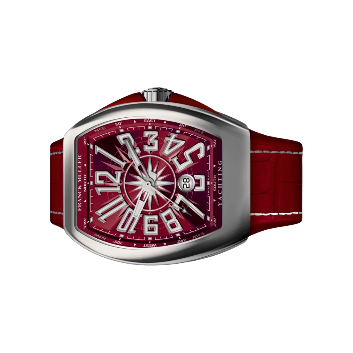 法穆兰 Vanguard Yachting 自动勃艮第 V 45 SC DT AC BO 45 毫米勃艮第表盘男士手表