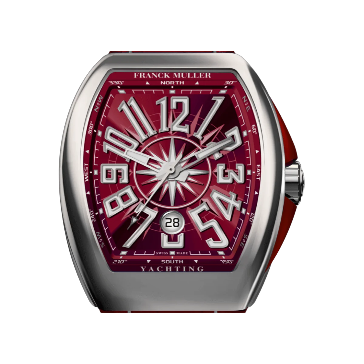 法穆兰 Vanguard Yachting 自动勃艮第 V 45 SC DT AC BO 45 毫米勃艮第表盘男士手表