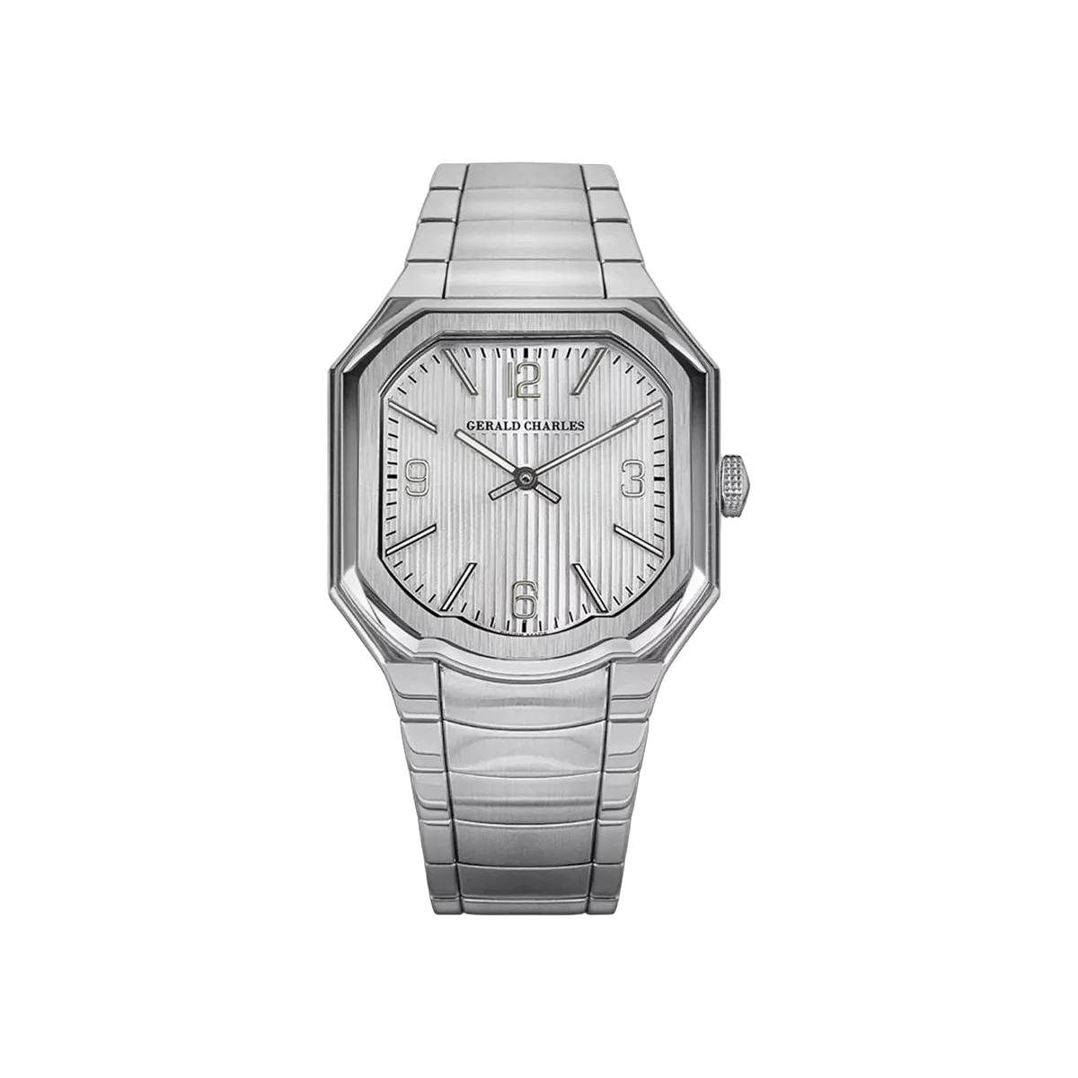 Gerald Charles Masterlinkin ML1.0-A-18 Stainless Steel 38mm Sunburst Silver Dial Men's Watch