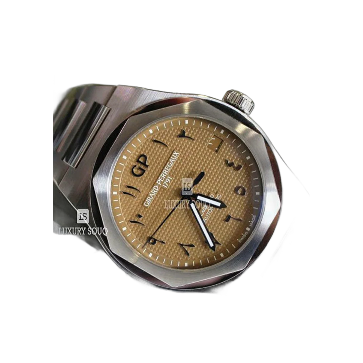 Girard Perregaux Laureato Brown Gold Arabic Dial Limited Edition Men's Watch