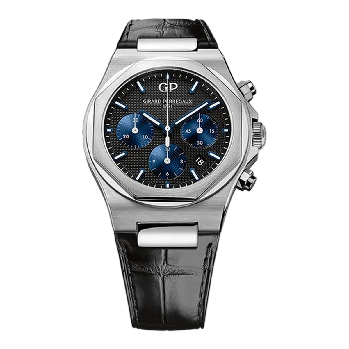 Girard Perregaux Laureato Chronograph 42Mm Stainless Steel Black Dial Men's Watch 81020-11-631-Bb6A