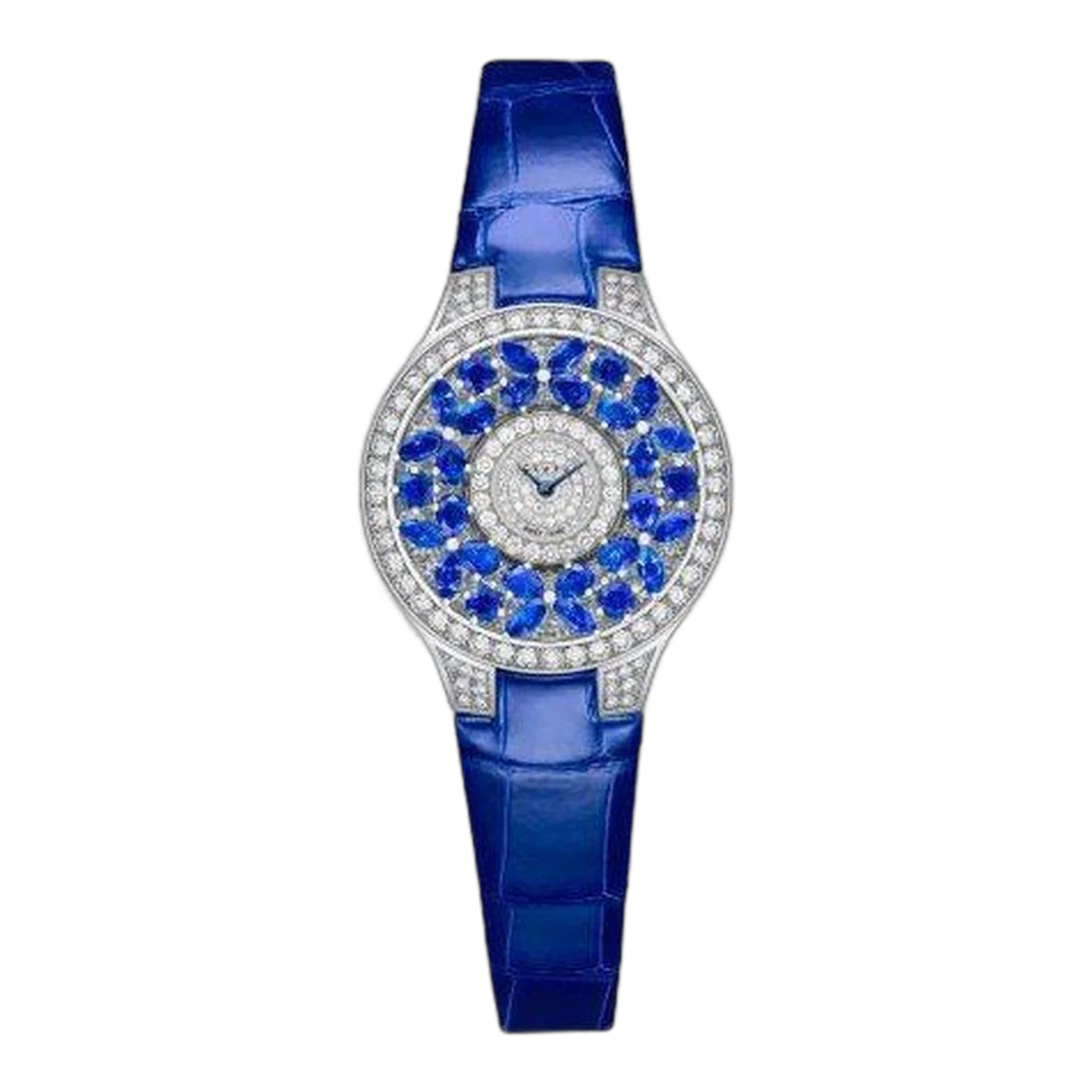 Graff Classic Butterfly Sapphire Limited To 300 Pieces 18Kt White Gold 32Mm Ladies Watch Ref Bf32Wgsd