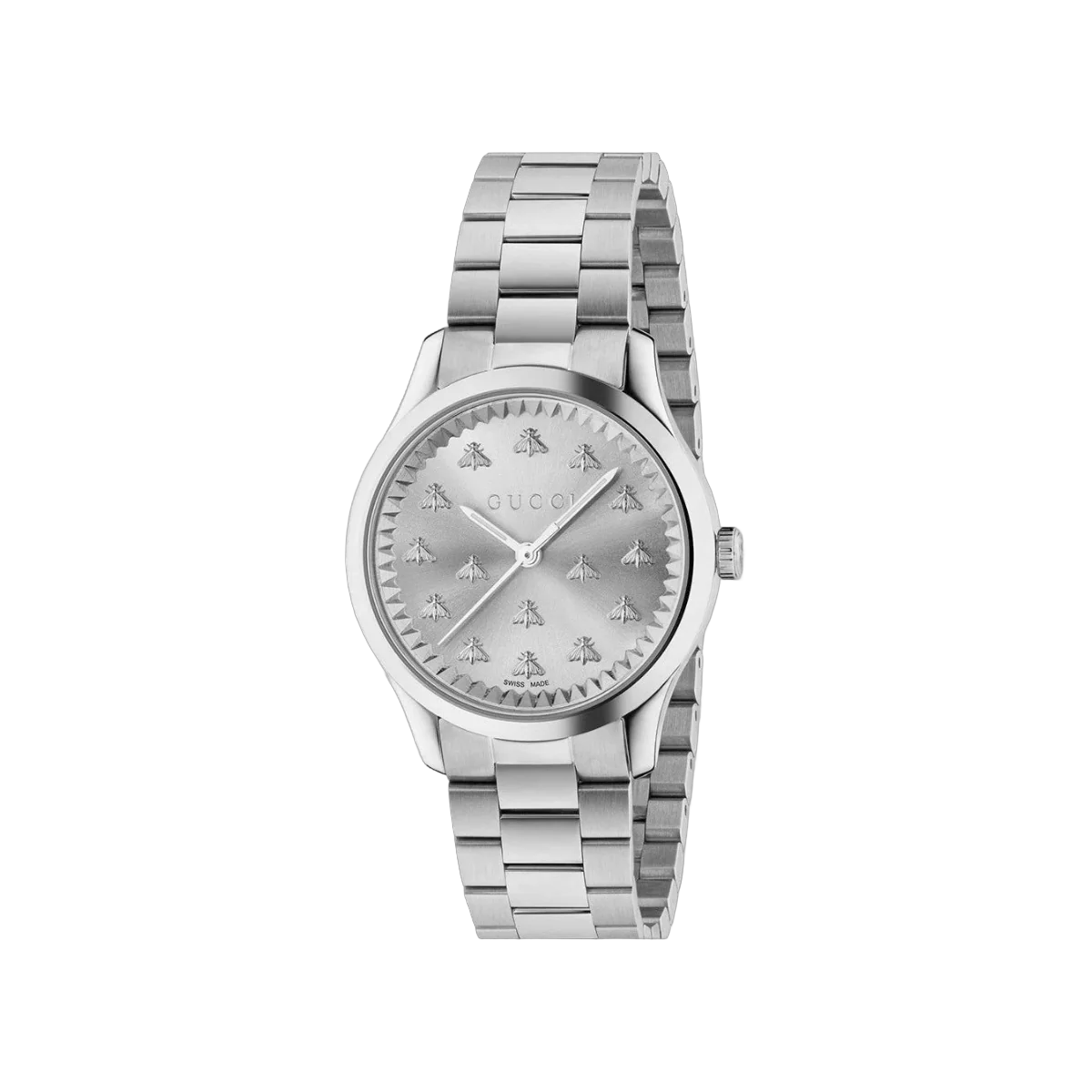 Gucci G-Timeless YA1265031 32mm MultiBees Index Grey Dial Womens Watch