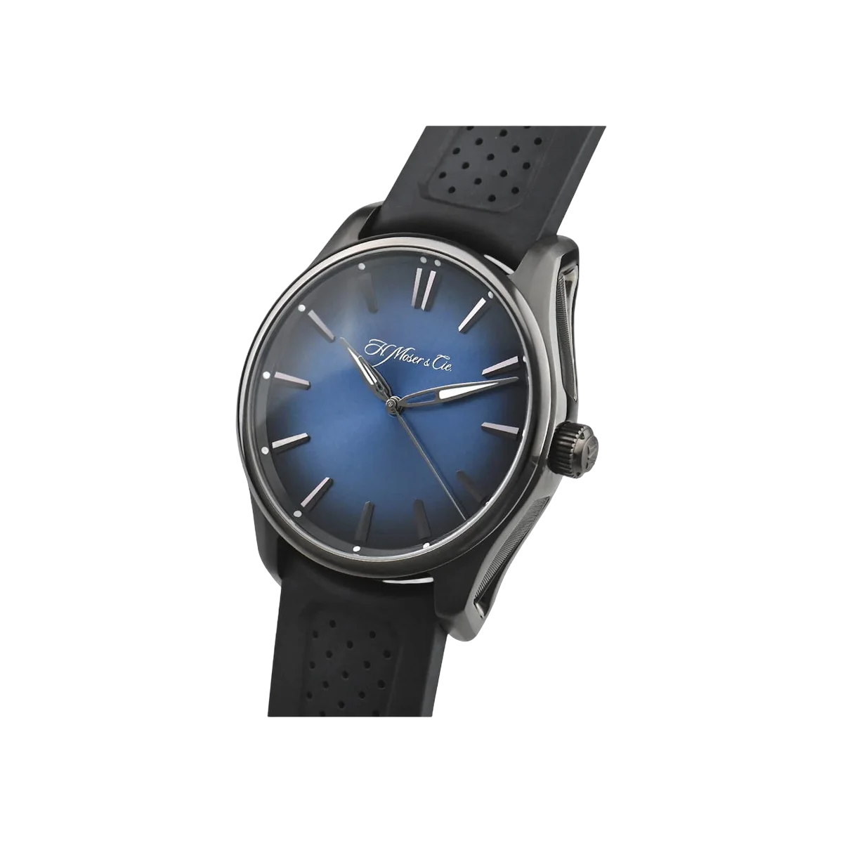 H. Moser & Cie. Pioneer Centre Seconds 3200-1205 Stahl 42,8mm Blaues Zifferblatt Herrenuhr