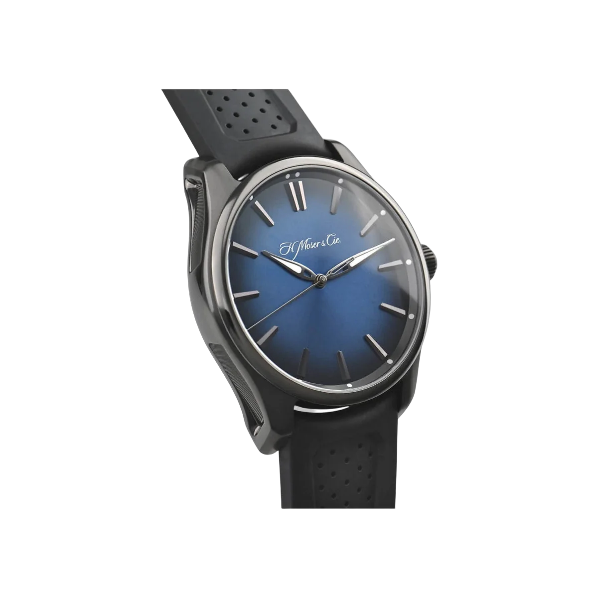 H. Moser & Cie. Pioneer Centre Seconds 3200-1205 Stahl 42,8mm Blaues Zifferblatt Herrenuhr