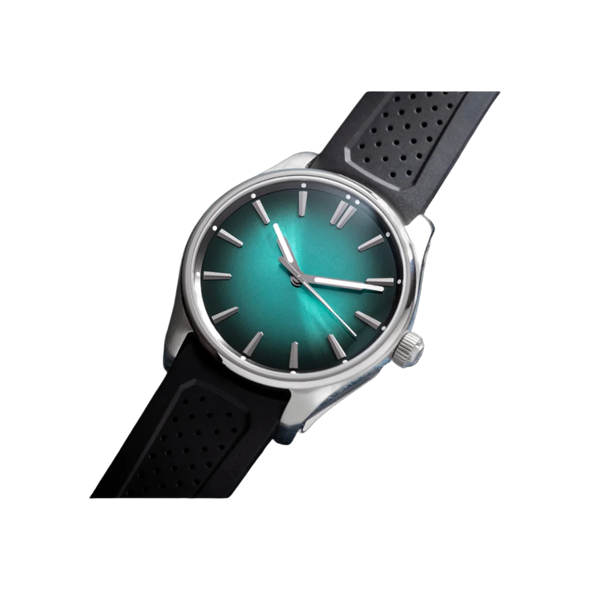 H. Moser & Cie. 先锋中心秒针 3200-1214 不锈钢 42 毫米蓝色旭日纹表盘男士手表