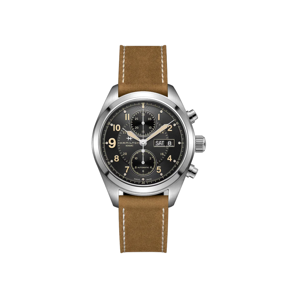 Hamilton Khaki Field H71616535 Stainless Steel 42mm Black Dial Men's Watch