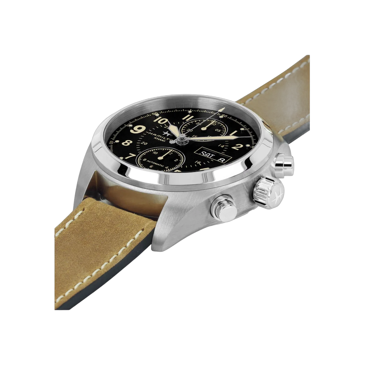 Hamilton Khaki Field H71616535 Stainless Steel 42mm Black Dial Men's Watch