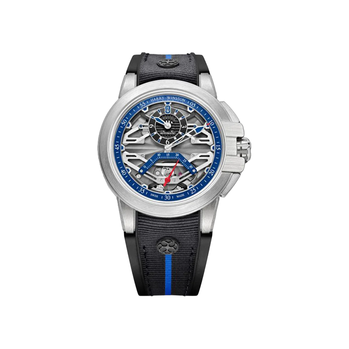 Harry Winston The Ocean Collection Blue Project Z15 OCEASR42ZZ001 Zalium Automatic Men's Watch