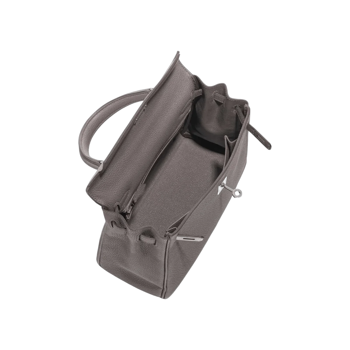 Hermes Kelly 25 Retourne Etain Togo Leder Palladium Hardware