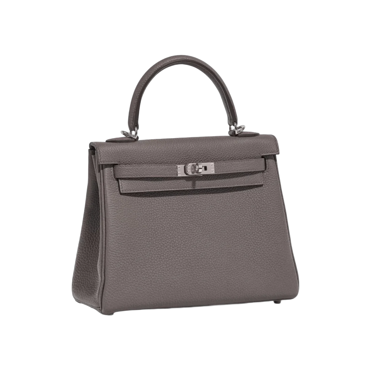 Hermes Kelly 25 Retourne Etain Togo Leder Palladium Hardware