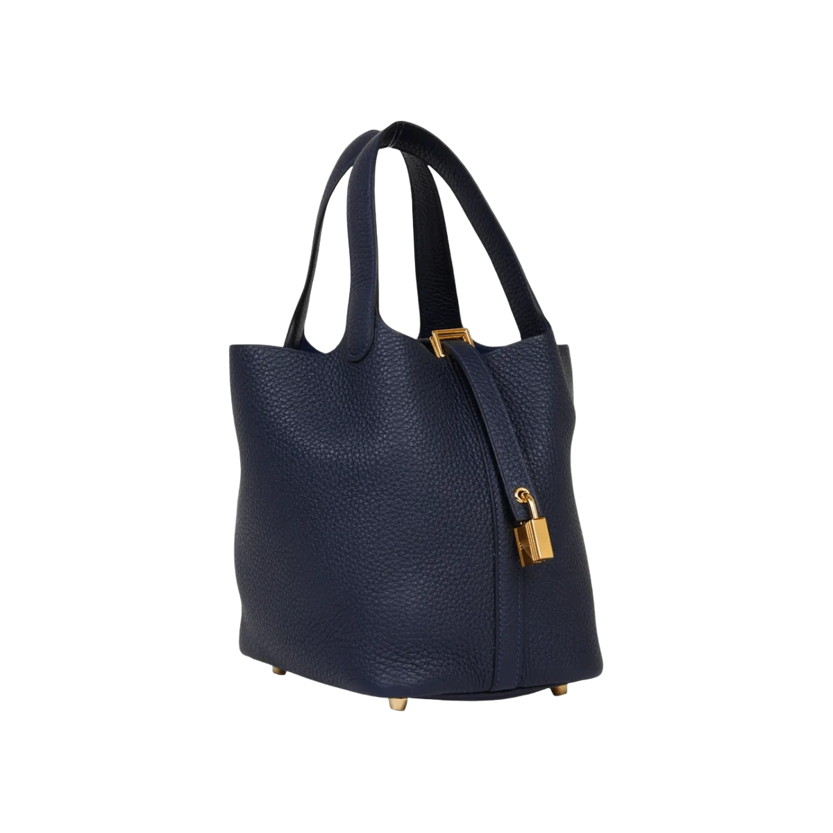 Hermes Picotin 18 Bleu Nuit Taurillon Clemence 皮革 金色五金包
