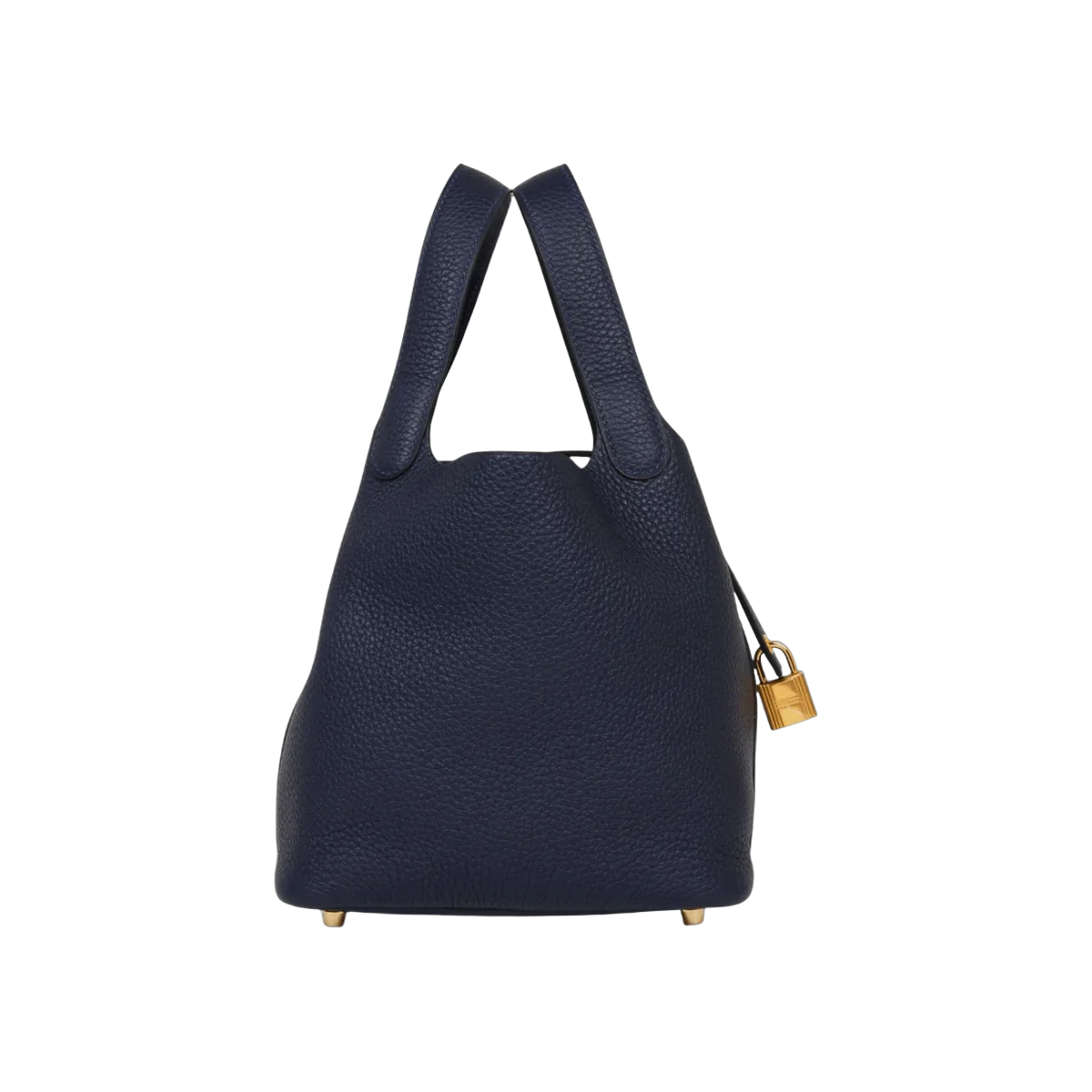 Hermes Picotin 18 Bleu Nuit Taurillon Clemence 皮革 金色五金包