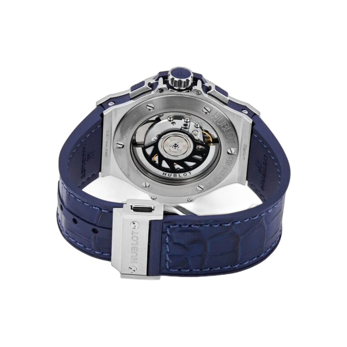 Hublot Big Bang 341.SX.7170.LR.1204 Stahl Diamanten Blaues Zifferblatt 41mm Herrenuhr