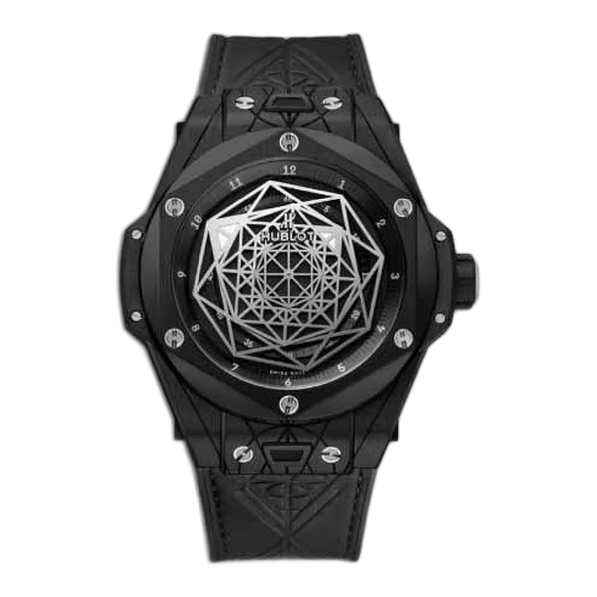 Hublot Big Bang 415.Cx.1112.Vr.Mxm18 Unico Sang Bleu Limited Edition 45Mm Black Ceramic Men’S Watch