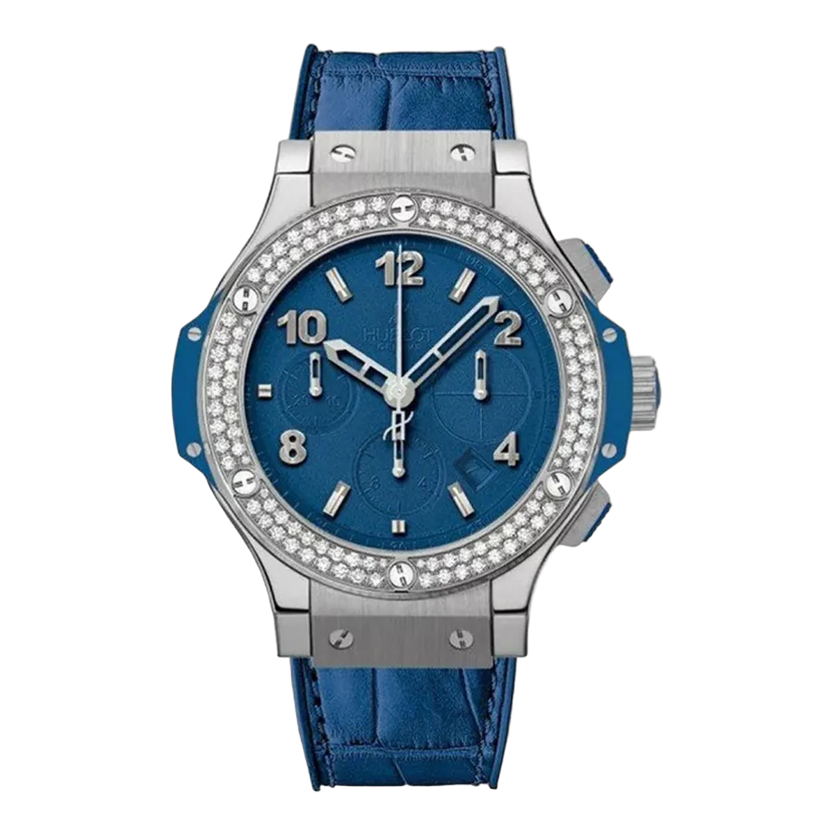 Hublot Big Bang Tutti Frutti 341.SL.5190.LR.1104 Chronograph aus Edelstahl, Dunkelblau, 41mm, Herrenuhr