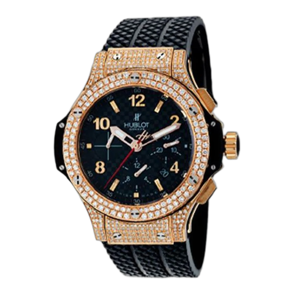 Hublot Bigbang Chronograph 341.Pb.131.Rx Custom Diamonds Rose Gold Men’S Watch