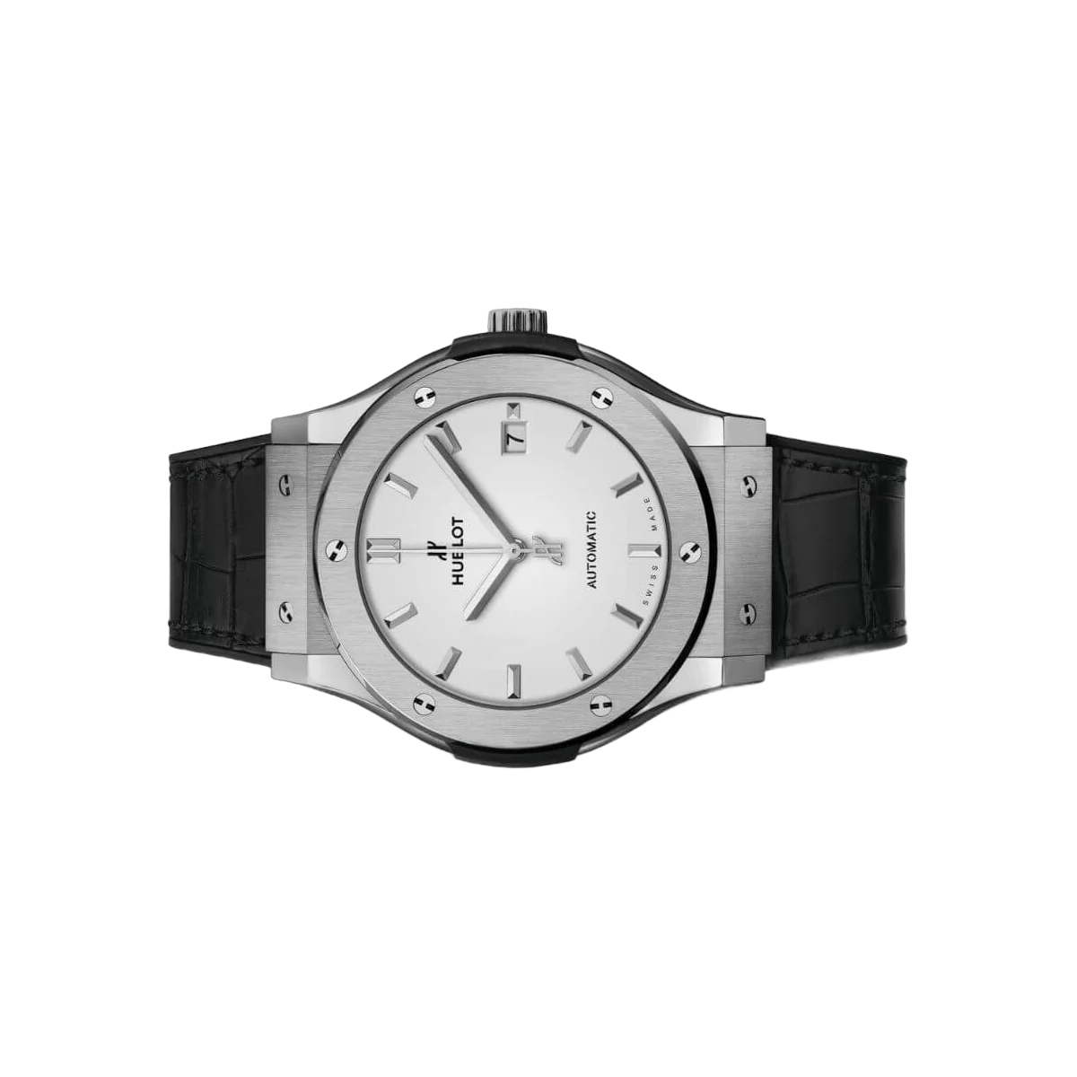 Hublot Classic Fusion 511.NX.2611.LR Titanium 45mm Silver Dial Men's Watch