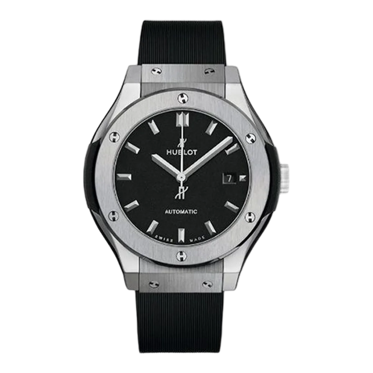 Hublot Classic Fusion 582.Nx.1170.Rx Titanium Matte Black Automatic 33Mm Ladies Watch