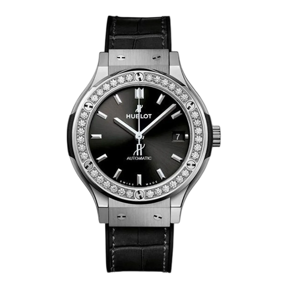 Hublot Classic Fusion Automatic Titanium Diamonds 38Mm Unisex Watch