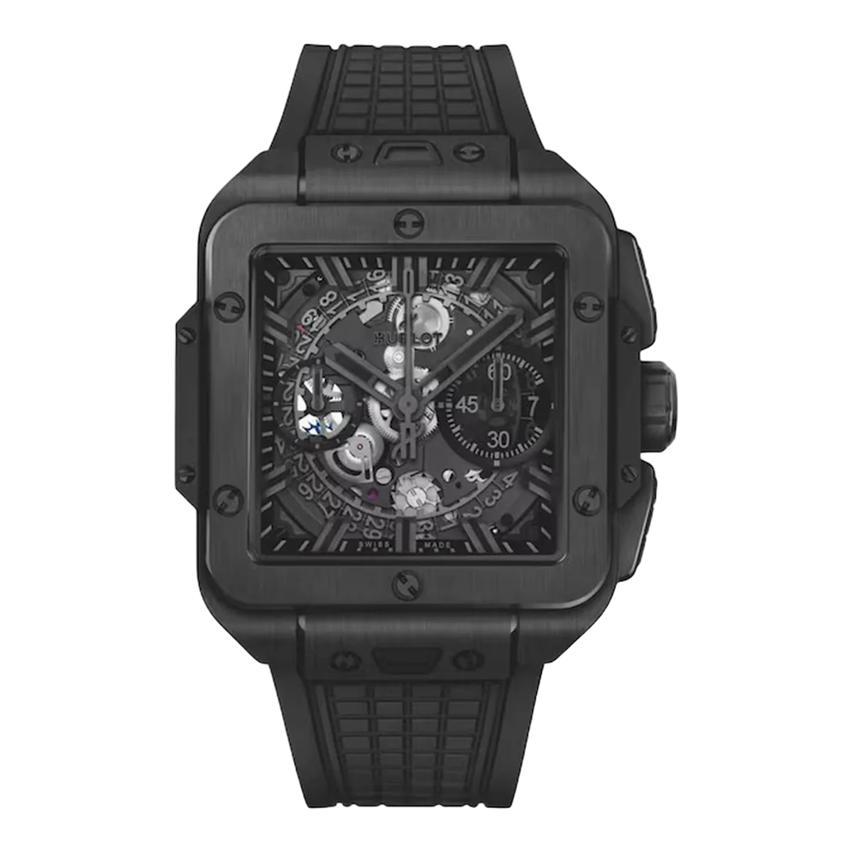 Hublot Square Bang Unico 821.CX.0140.RX 黑色陶瓷计时码表 42 毫米男士手表