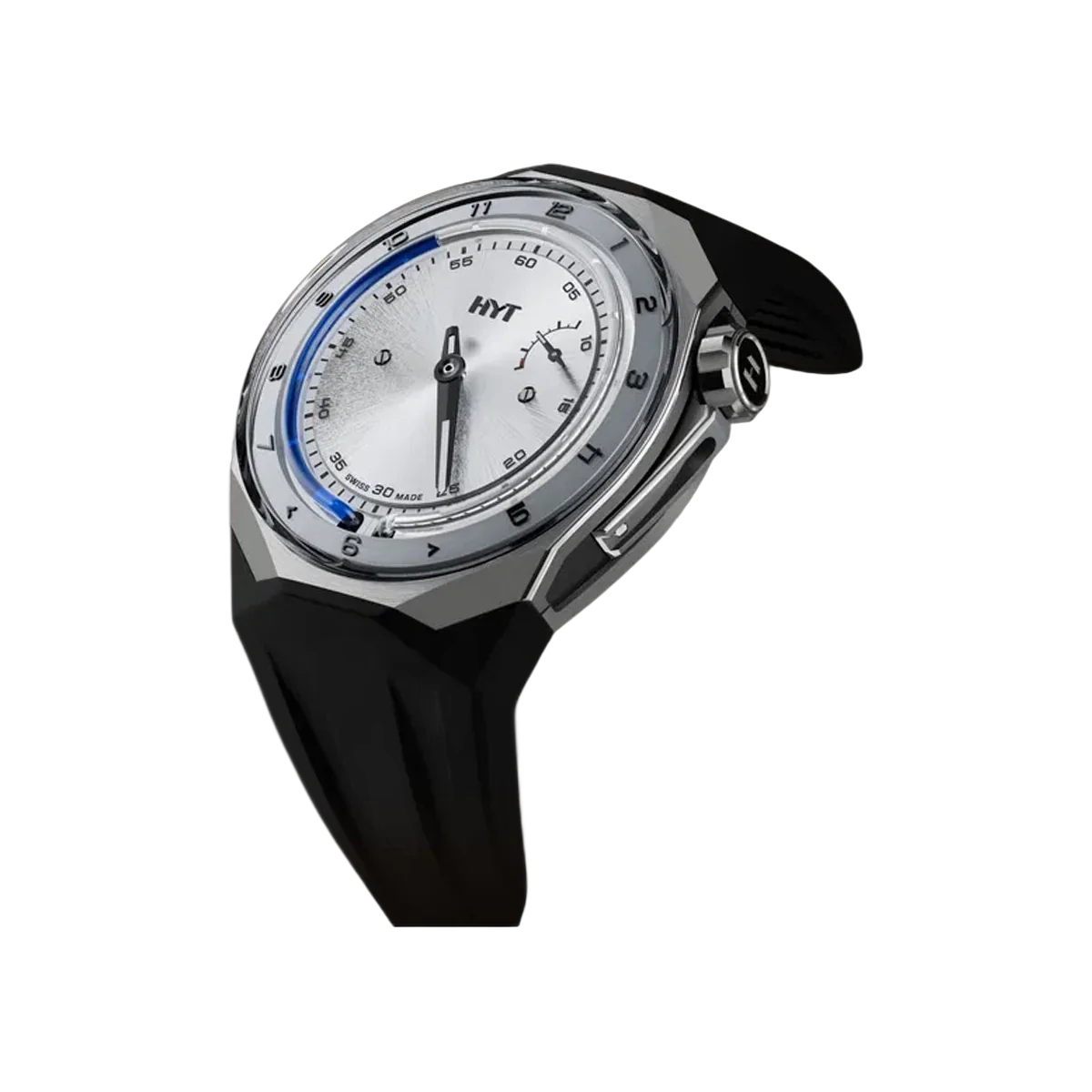 HYT T1 H03205-A Titanium 45mm Silver Dial Men’s Watch