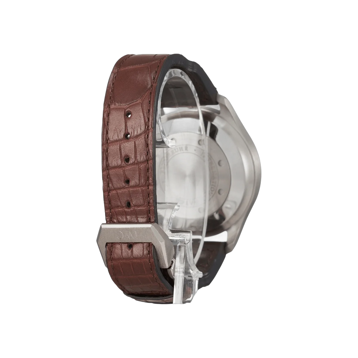 IWC Big Pilot's IW500402 18 قيراط ذهب أبيض أوتوماتيكية مينا رمادية