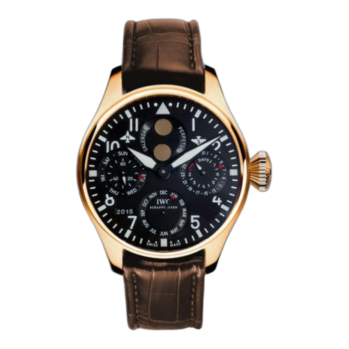 Iwc Boutique Big Pilot Perpetual Calendar In 18K Rose Gold Men's Watch Ref Iw502628
