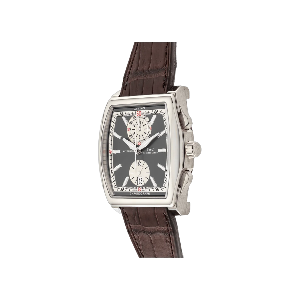 IWC دافينشي IW376401 ذهب أبيض عيار 18 قيراط مينا رمادي أردوازي أوتوماتيكي