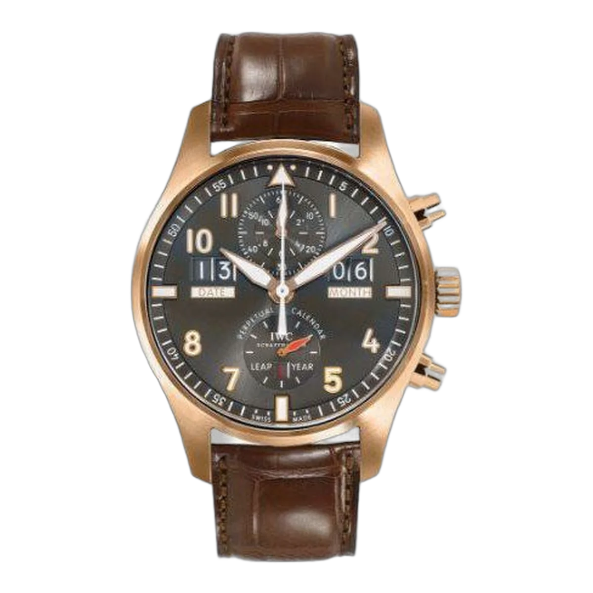 Iwc Pilot 18Kt Rose Gold 46Mm Men's Watch