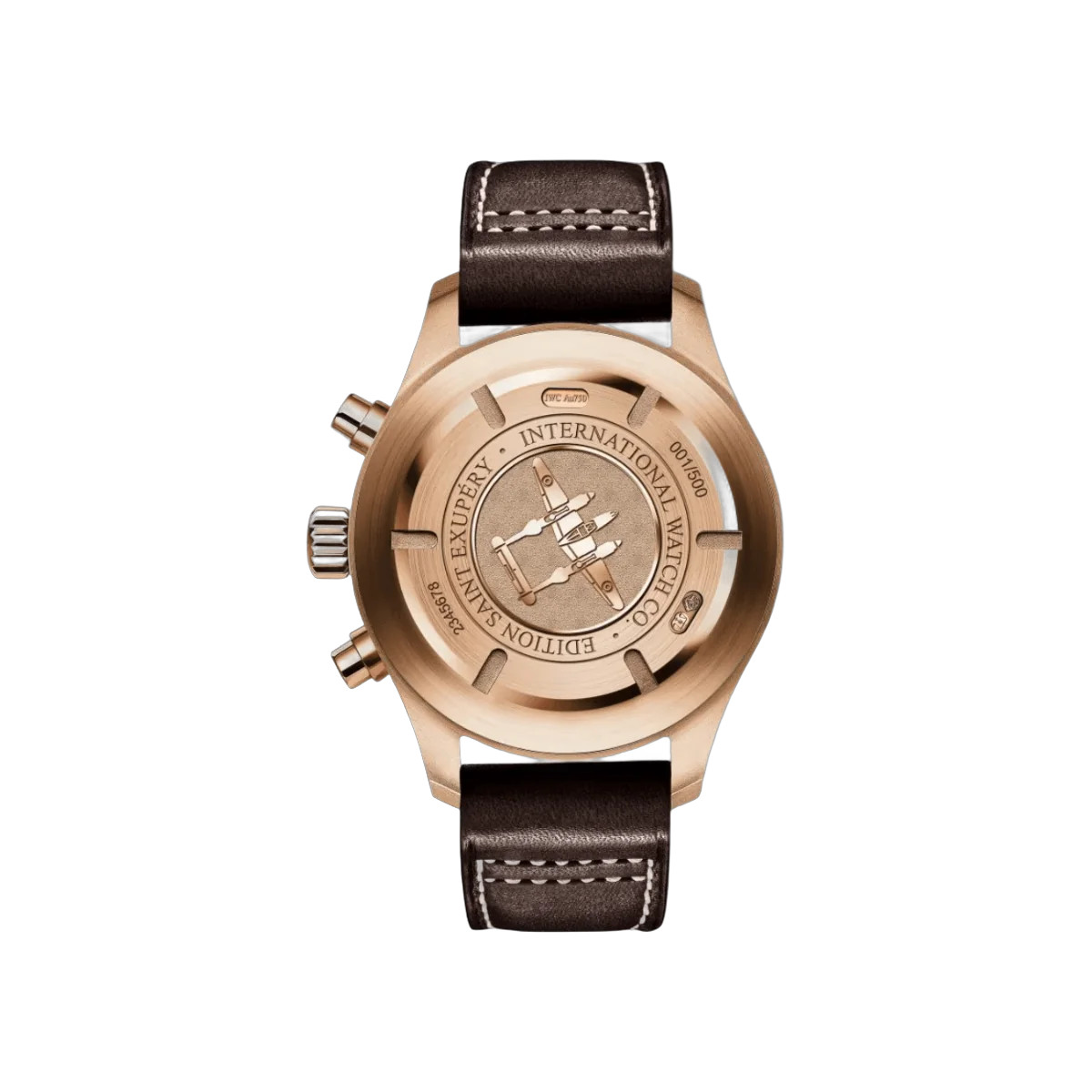 IWC Fliegerchronograph Antoine De Saint Exupery IW387805 Rotgold Automatik Braunes Zifferblatt