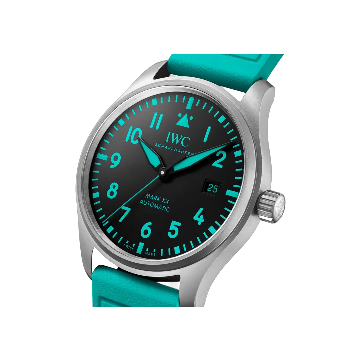 IWC 飞行员腕表 IW328210 Mark XX 梅赛德斯-AMG 马石油一级方程式车队 IWC 版钛金属 40 毫米黑色表盘