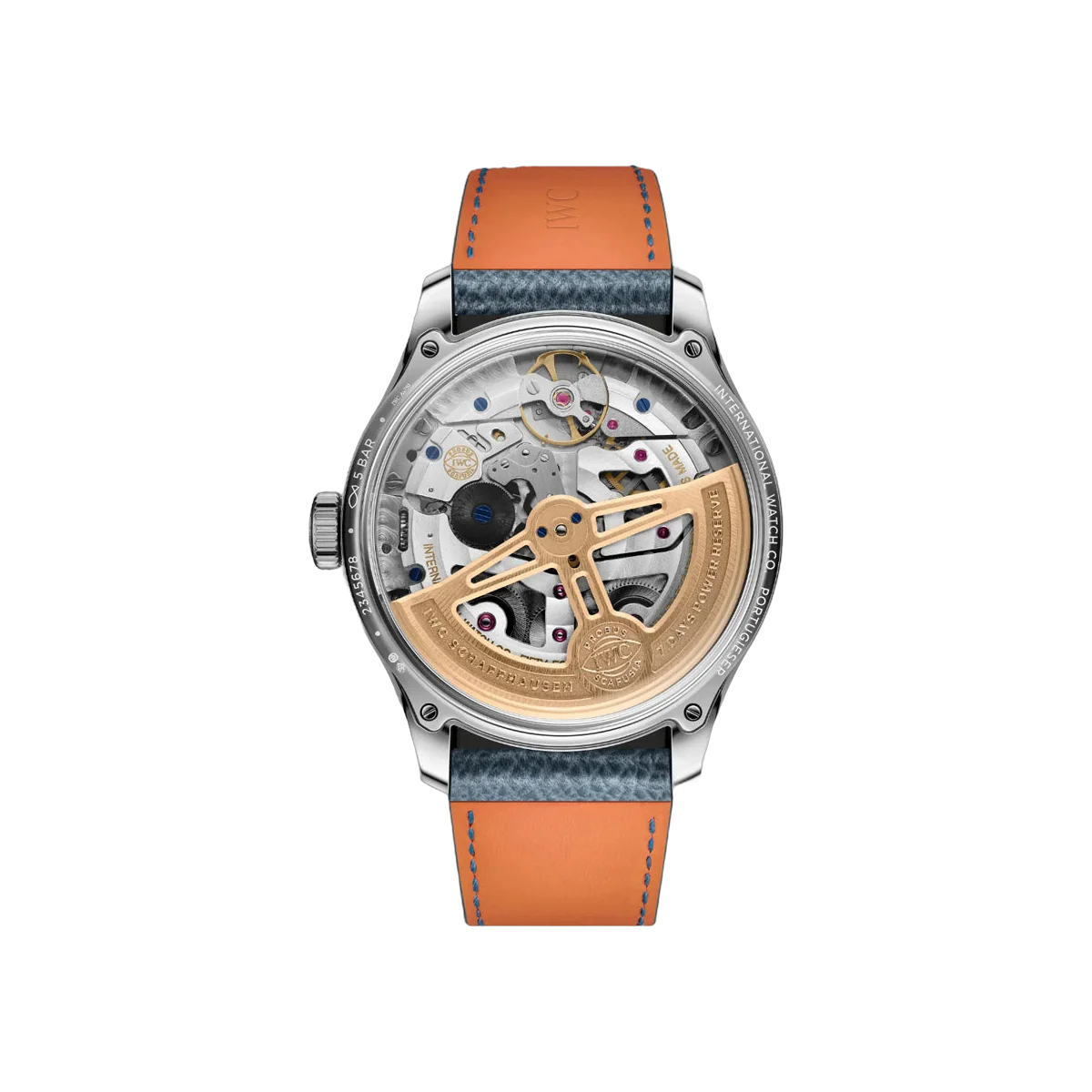 IWC Portugieser IW503703 Ewiger Kalender Weißgold 44mm Horizon Blau Zifferblatt Herrenuhr