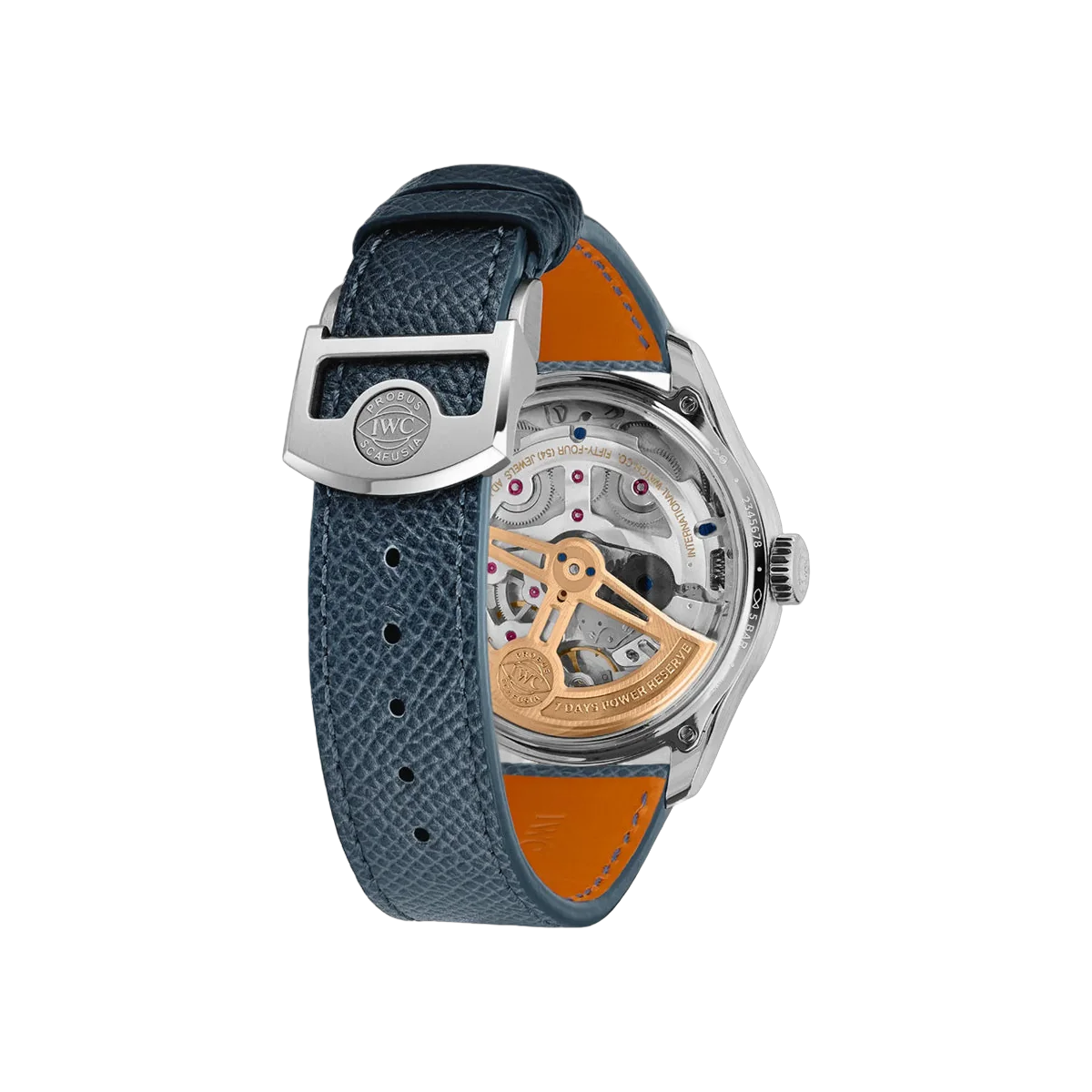 IWC Portugieser IW503703 Ewiger Kalender Weißgold 44mm Horizon Blau Zifferblatt Herrenuhr