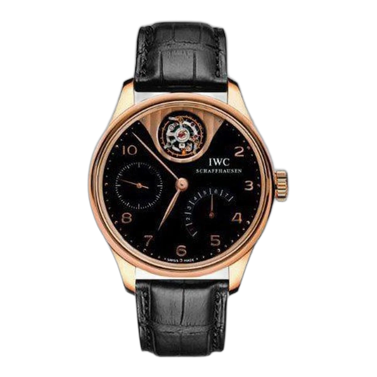 Iwc Portuguese Tourbillon 18Kt Rose Gold 45Mm Men's Watch