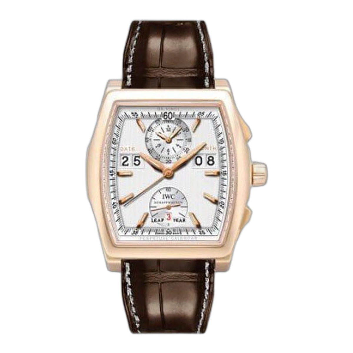Iwc Schaffhausen Da Vinci Perpetual Calendar 52Mm 18Kt Rose Gold Men's Watch Ref Iw376107