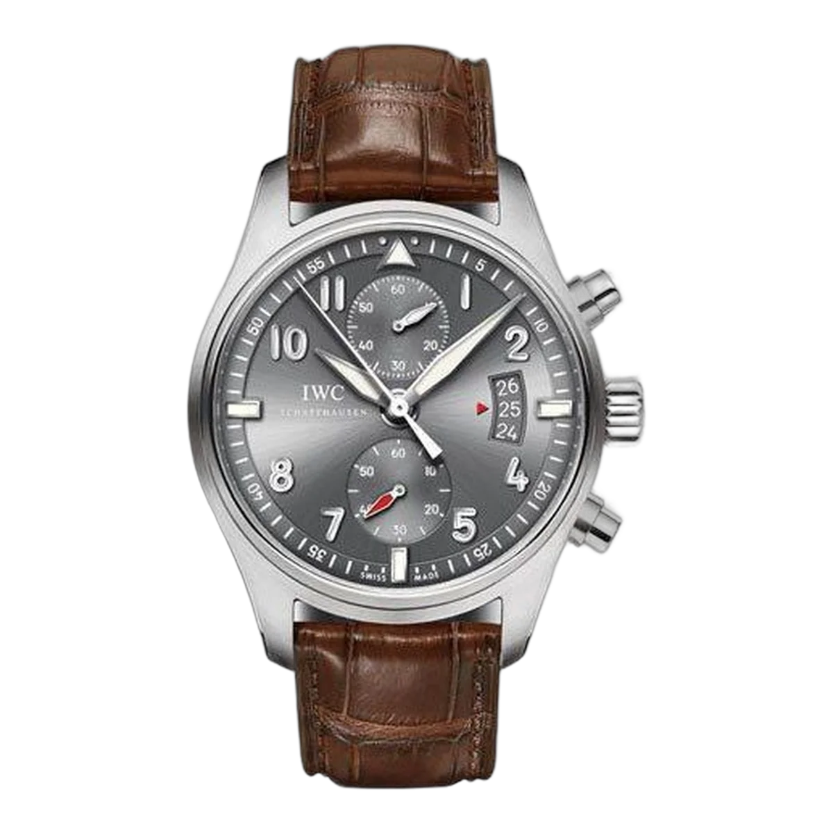 Iwc Spitfire Chronograph Slate Grey Dial 43Mm Stainless Steel Men's Watch