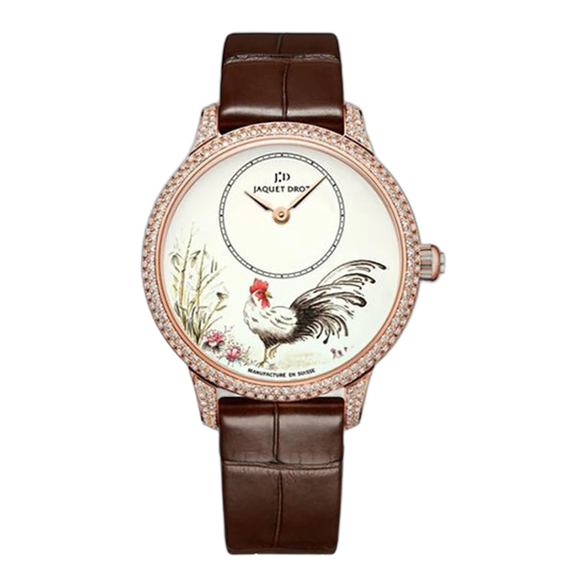 Jaquet Droz Les Ateliers D'Art 小时针珐琅彩绘 35 毫米女士腕表参考号J005003222