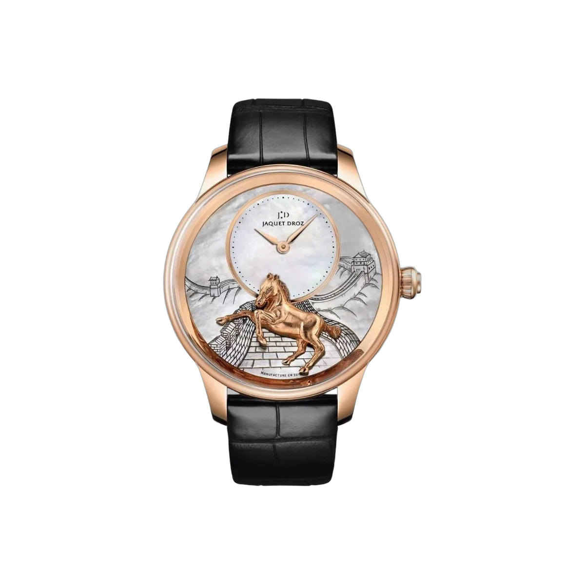 Jaquet Droz Les Ateliers D'Art Petite Heure Minute Relief Men's Watch Ref. J005023275
