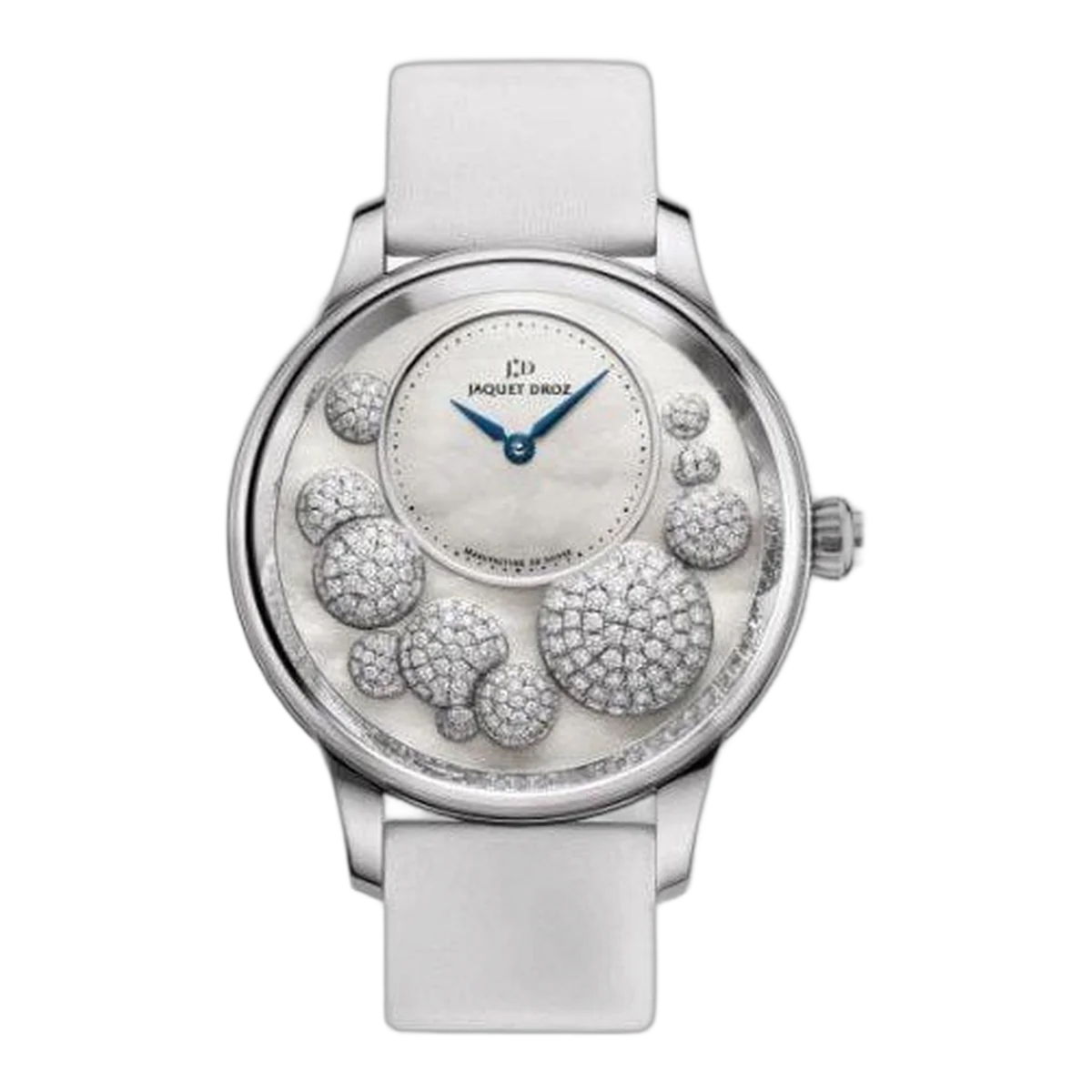 Jaquet Droz Petite Heure 18 Karat Weißgold 41 mm Damenuhr