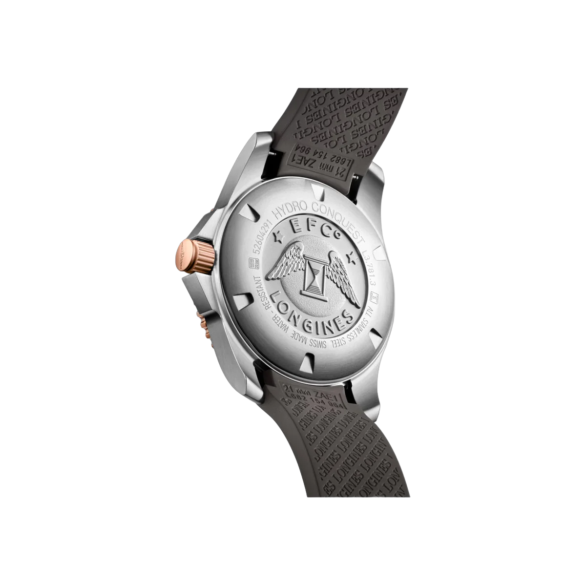 Longines Hydroconquest L3.781.3.78.9 Stainless Steel Sunray Gray Dial 41mm Men's Watch