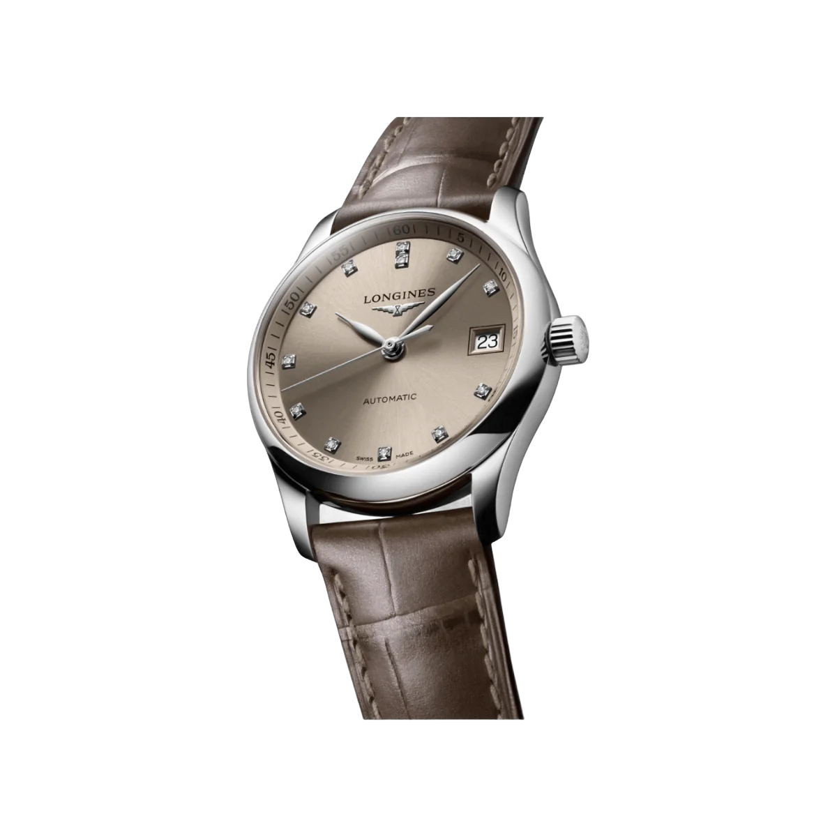 Longines Master Collection L23574072 Automatikuhr 34mm Beige Zifferblatt Damenuhr