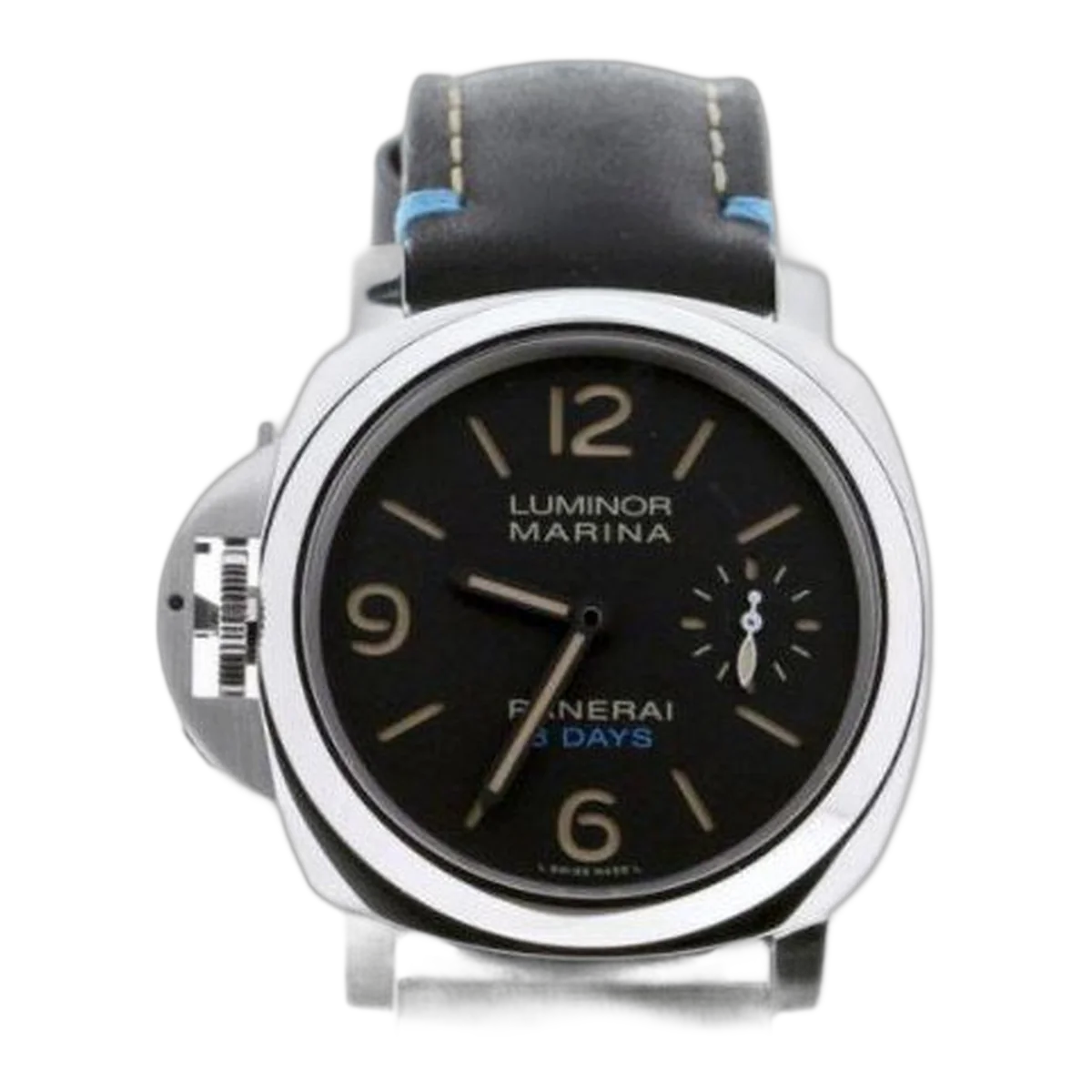 Luminor Left-Handed Hand Wind Black Dial Men's Watch