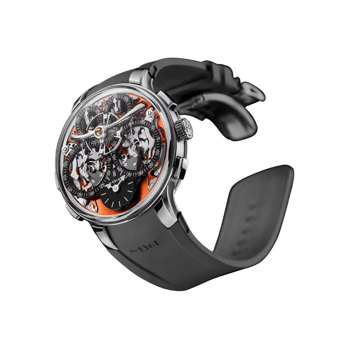 MB&F Legacy Machine 09.ZR.OR Sequential EVO Zifferblatt Orange