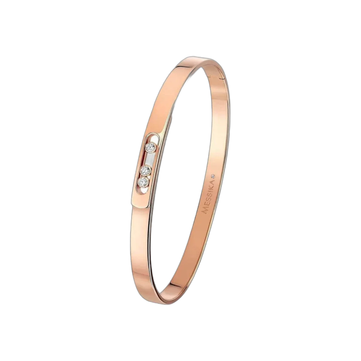 Messika Move Noa Bangle Pm 10092-PG Pink Gold Diamond Bracelet