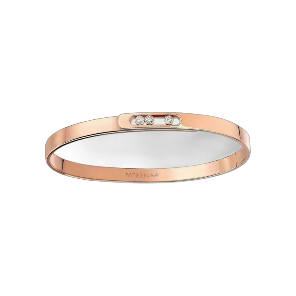 Messika Move Noa Bangle Pm 10092-PG Pink Gold Diamond Bracelet – additional product photo 4