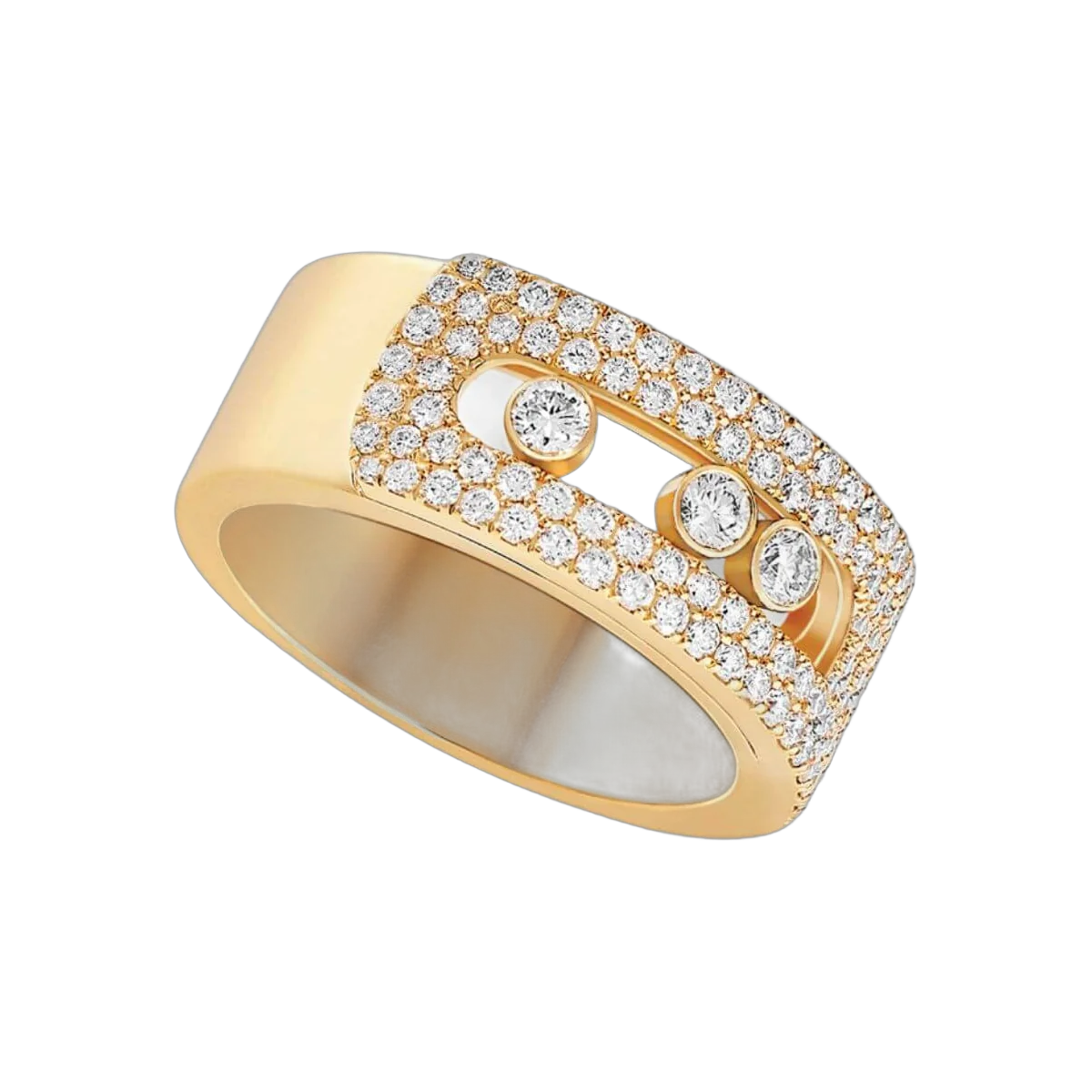 Messika Move Noa Pave 10102-YG Yellow Gold Diamond Ring