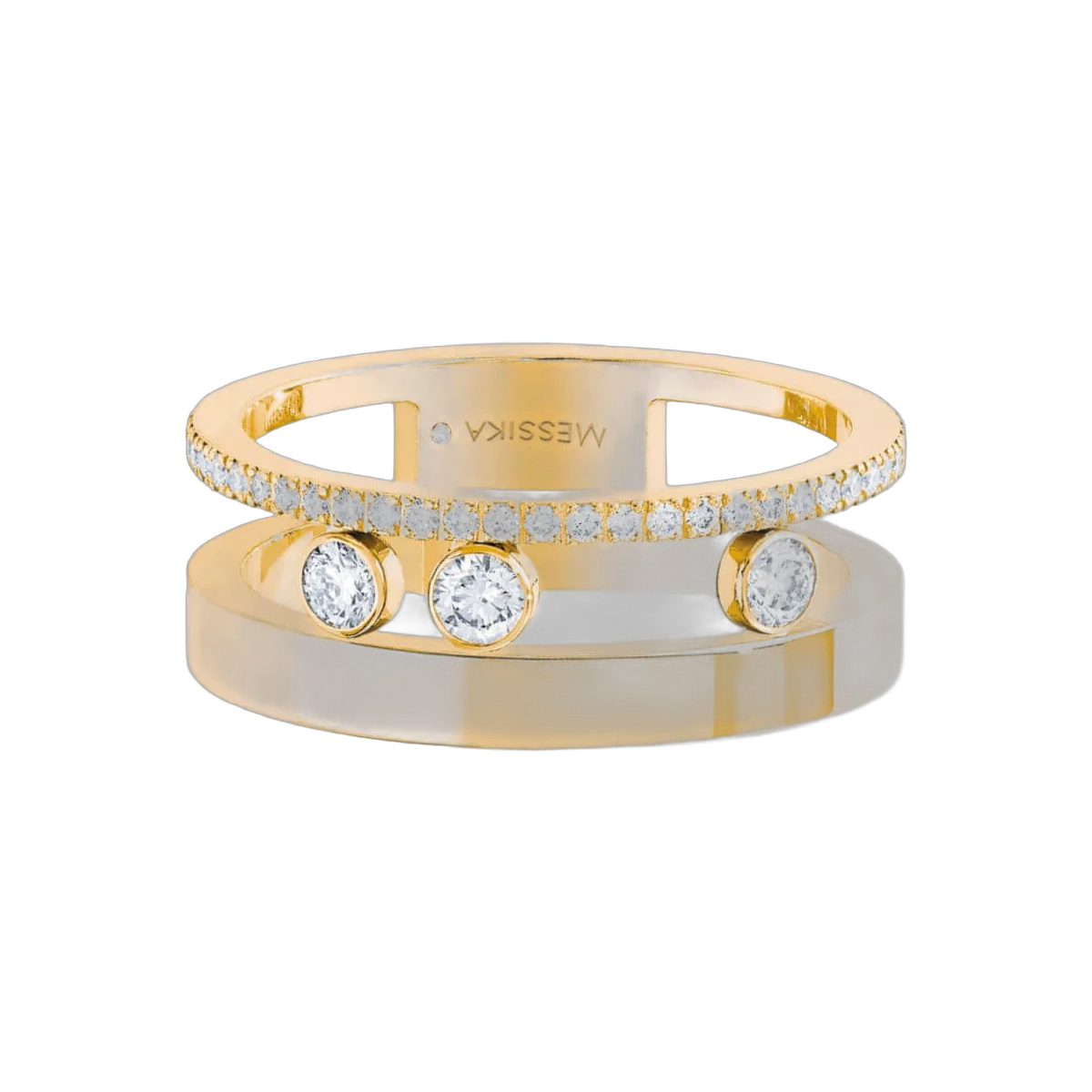 Messika Move Romane 06516-YG-55 18Karat Yellow Gold Diamond Ring