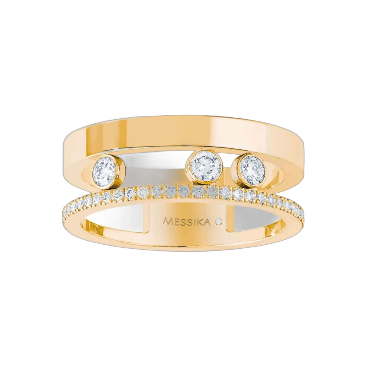 Messika Move Romane 06516-YG-55 18Karat Yellow Gold Diamond Ring